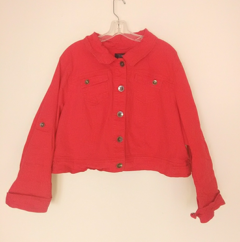 Red Jean Jacket